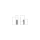 Porte-manteaux ARPA PLATE L80 aluminium look inox